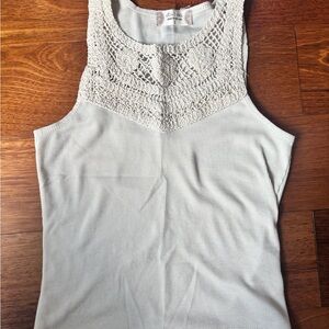 Ribbed Lace Women's Tank